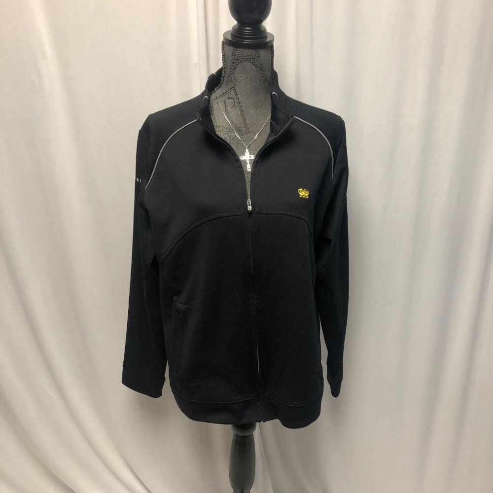 Cutter and Buck CB DryTec Jacket Mens Size XL Black Cambria Full Zip Sweatshirt